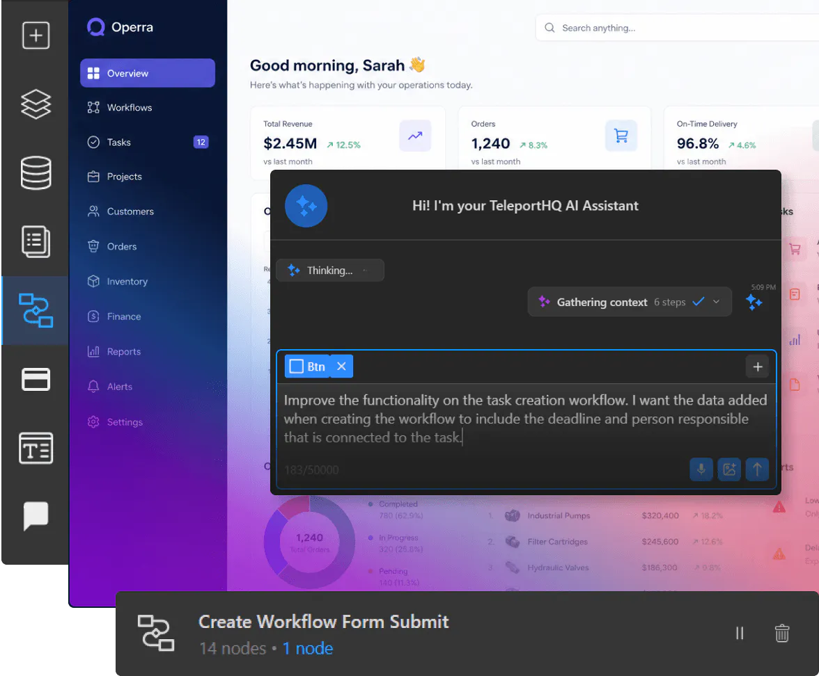 Business operations footer image